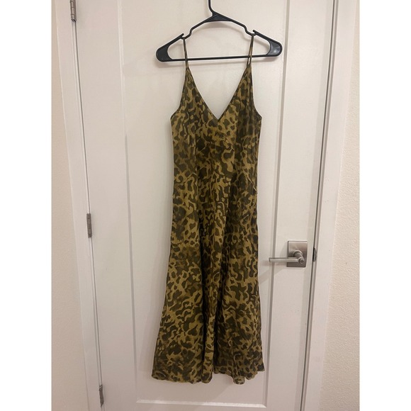 Zara Dresses & Skirts - Mobwife Chic Cotton V Neck Sundress Wedding Guest Cocktail Animal Print